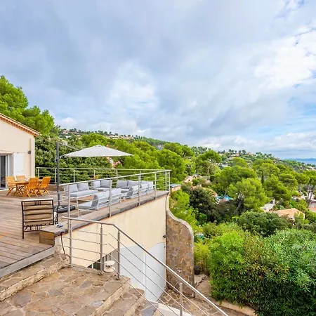Villa Mont Des Oiseaux Piscine Vue Panoramique Mer Grande Terrasse Hyeres
